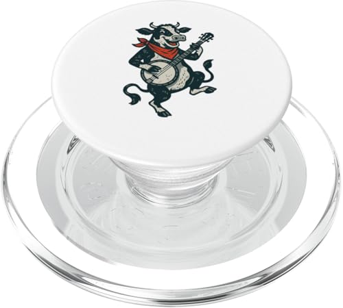 Cute Cow Banjo Picker Music PopSockets PopGrip für MagSafe Cute Cow Banjo Picker Music PopSockets PopGrip für MagSafe von Appalachian Basecamp by Giant Step