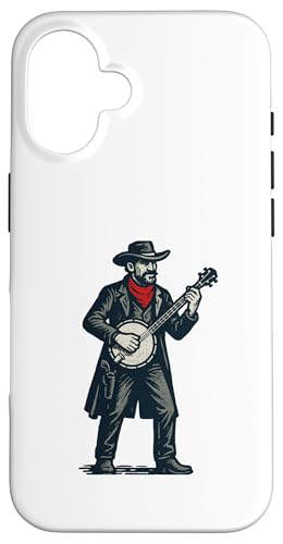 Gunslinger Cowboy Cute Banjo Picker Music Hülle für iPhone 16 Gunslinger Cowboy Cute Banjo Picker Music Hülle für iPhone 16 von Appalachian Basecamp by Giant Step