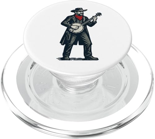 Gunslinger Cowboy Cute Banjo Picker Music PopSockets PopGrip für MagSafe Gunslinger Cowboy Cute Banjo Picker Music PopSockets PopGrip für MagSafe von Appalachian Basecamp by Giant Step