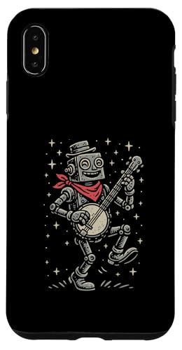 Happy Robot Cute Banjo Picker Music Hülle für iPhone XS Max Happy Robot Cute Banjo Picker Music Hülle für iPhone XS Max von Appalachian Basecamp by Giant Step