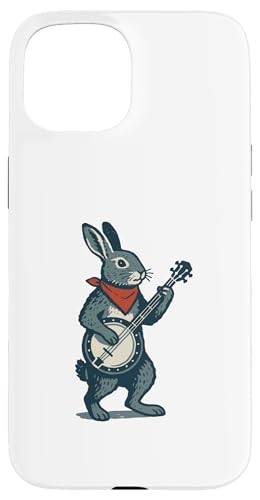 Jackrabbit Cute Banjo Picker Music Hülle für iPhone 15 von Appalachian Basecamp by Giant Step