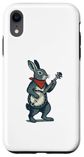 Jackrabbit Cute Banjo Picker Music Hülle für iPhone XR von Appalachian Basecamp by Giant Step