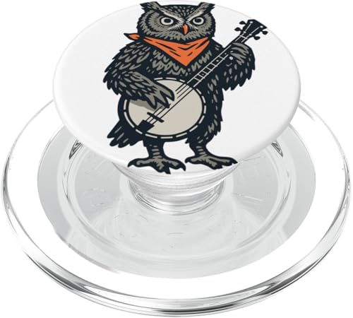 Owl Cute Banjo Picker Music PopSockets PopGrip für MagSafe Owl Cute Banjo Picker Music PopSockets PopGrip für MagSafe von Appalachian Basecamp by Giant Step