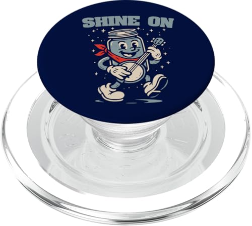 Shine On Banjo Playing Moonshine Jar Cute Banjo Picker Music PopSockets PopGrip für MagSafe Shine On Banjo Playing Moonshine Jar Cute Banjo Picker Music PopSockets PopGrip für MagSafe von Appalachian Basecamp by Giant Step