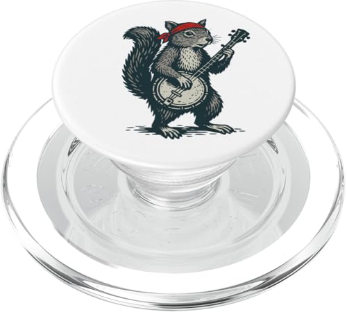 Squirrel Cute Banjo Picker Music PopSockets PopGrip für MagSafe Squirrel Cute Banjo Picker Music PopSockets PopGrip für MagSafe von Appalachian Basecamp by Giant Step