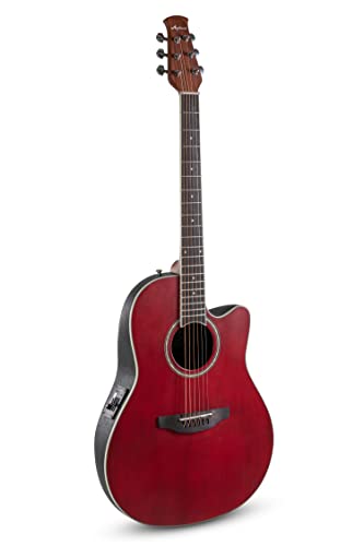 Applause E Akustikgitarre traditional AB24-2S Mid Cutaway ruby red satin von Applause