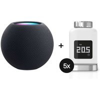 Apple HomePod mini + Bosch Smart Home Heizkörper-Thermostat II [+M] - 5er-Set von Apple, Bosch Smart Home