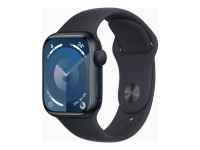 Apple Watch Series 9 (GPS) 41mm Aluminium Mitternacht mit Sportarmband M/L Mitternacht von Apple Computer