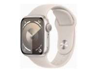 Apple Watch Series 9 (GPS) 41mm Aluminium Polarstern mit Sportarmband S/M Polarstern von Apple Computer