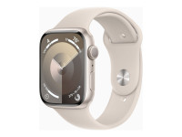 Apple Watch Series 9 (GPS) 45mm Aluminium Polarstern mit Sportarmband S/M Polarstern von Apple Computer