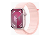 Apple Watch Series 9 (GPS) 45mm Aluminium rosé mit Sport Loop hellrosa von Apple Computer