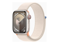 Apple Watch Series 9 (GPS + Cellular) 41mm Aluminium Polarstern mit Sport Loop Polarstern von Apple Computer