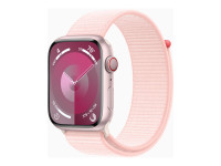 Apple Watch Series 9 (GPS + Cellular) 45mm Aluminium rosé mit Sport Loop hellrosa von Apple Computer