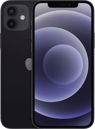 iPhone 12 (generalüberholt) (sehr gut) 64GB 6.1 Zoll (15.5 cm) Dual-SIM iOS 14 12 Megapixel Schwarz von Apple refurbished