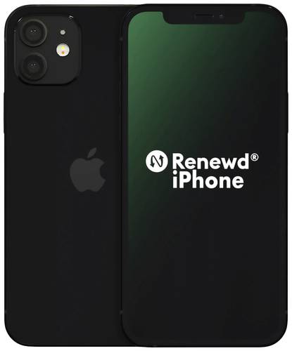 iPhone 12 Renewd® (Grade A) 64GB 6.1 Zoll (15.5 cm) Dual-SIM iOS 16 12 Megapixel Schwarz von Apple refurbished