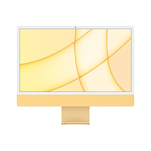 2021 Apple iMac mit Apple M1 Chip (24-zoll, 16GB RAM, 2TB SSD Kapazität) (QWERTY English) Gelb (Generalüberholt) von Apple