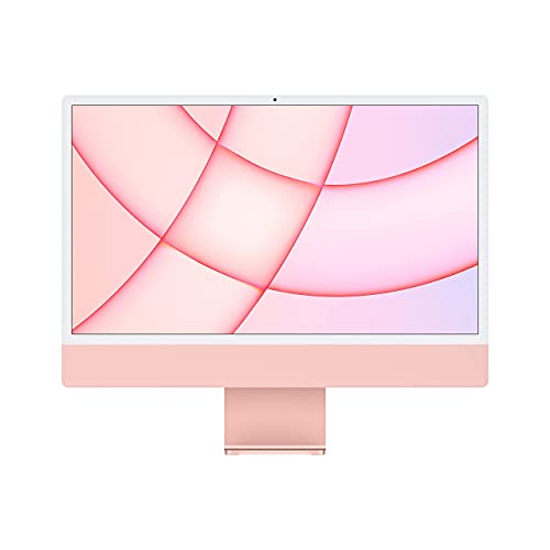 2021 Apple iMac mit Apple M1 Chip (24-zoll, 8GB RAM, 512GB SSD Kapazität) (QWERTY English) Rosé (Generalüberholt) von Apple