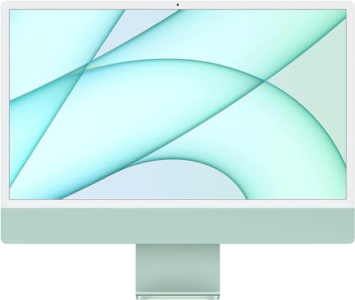 2021 Apple iMac mit Apple M1 Chip mit 8-core CPU (24-zoll, 256GB SSD Kapazität) (QWERTZ German) Grün (Generalüberholt) von Apple
