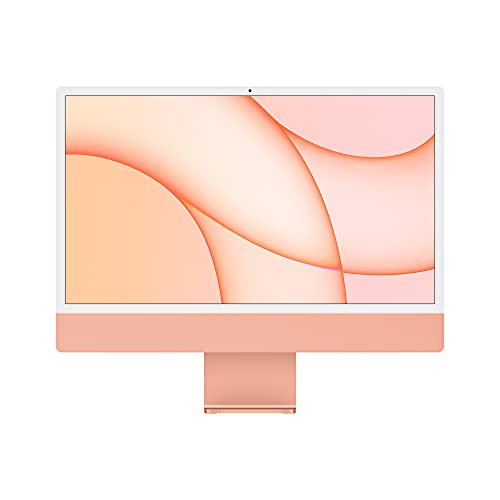 2021 Apple iMac mit Apple M1 chip mit 8-core CPU (24-zoll, 16GB RAM, 1TB SSD) (QWERTY English) Orange (Generalüberholt) von Apple