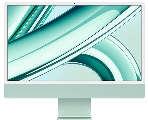 2023 Apple iMac mit Apple M3 Chip mit 8-Core CPU und 10-Core GPU (24-zoll, 8GB RAM, 256GB SSD Kapazität, 2 Anschlüsse) Grün (Generalüberholt) von Apple