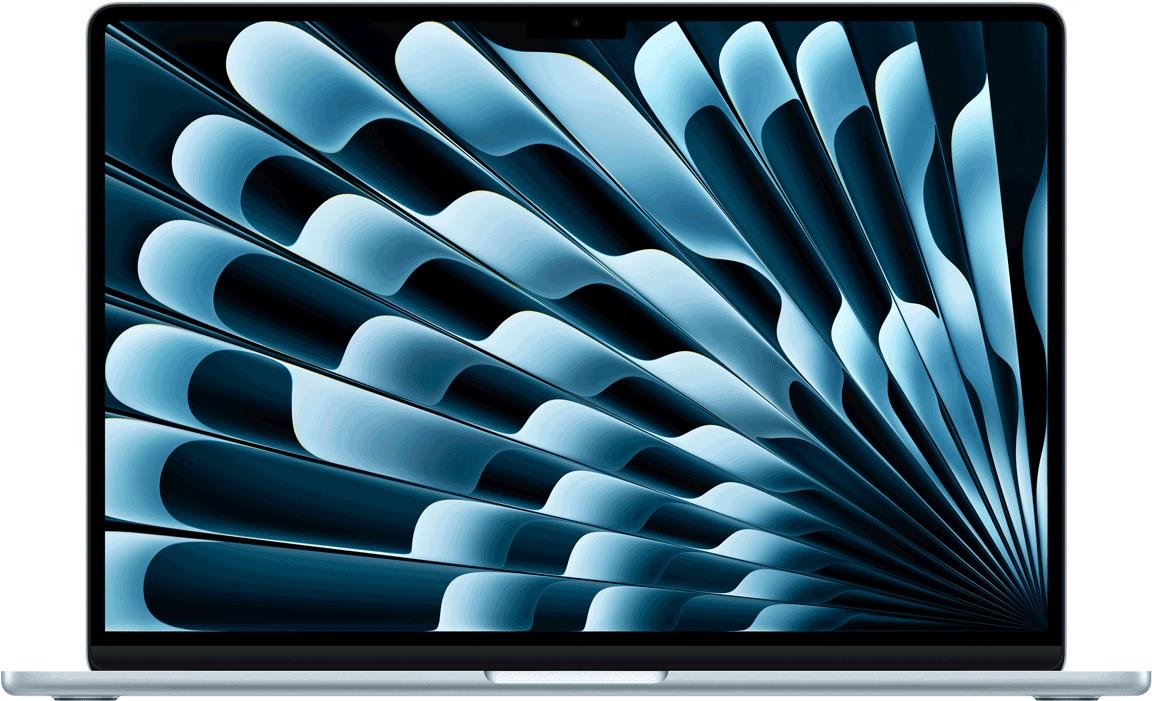 APPLE MACBOOK AIR 15 M4 10C/10C/16C 16GB 256GB 35W - SKY BLUE (MC7A4D/A) - Sonderposten von Apple