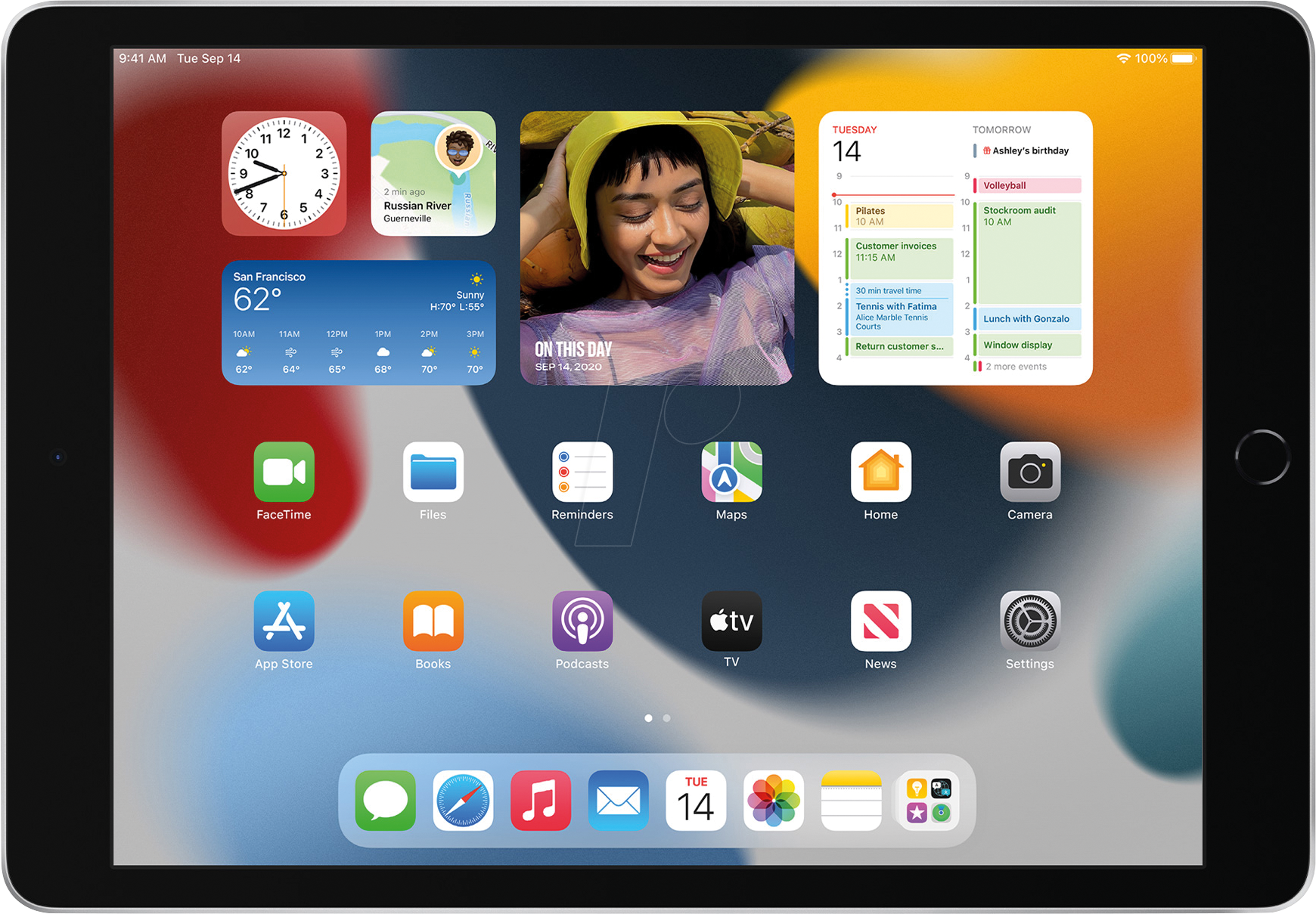 APPLE MK2L3FD/A - iPad (9. Generation), Wi-Fi, 64 GB, silber von Apple