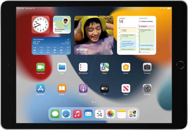 APPLE MK2L3FD/A - iPad (9. Generation), Wi-Fi, 64 GB, silber von Apple