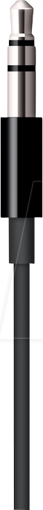 APPLE MR2C2ZM/A - Lightning-zu-3,5-mm-Kabel, 1,2 m, schwarz von Apple