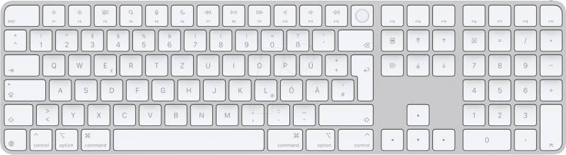 APPLE MXK73D/A - Magic Keyboard, Touch ID, Ziffernblock, weiße Tasten von Apple
