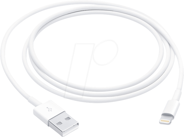 APPLE MXLY2ZM/A - Sync- & Ladekabel, USB-A -> Lightning,1,0 m, weiß von Apple