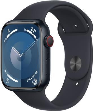 APPLE Watch Series 9 GPS + Cellular 45mm Midnight Aluminium Case with Midnight Sport Band - M/L (MRMD3QF/A) von Apple