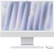 APPLE iMac Z1E2 59,62cm 23,5Zoll Standardglas M4 8C CPU/8C GPU/16C N.E. 16GB 512GB SSD Gbit Eth MM MaKey DE Silber (Z1E2-MWUC3D/A-078PO4) von Apple