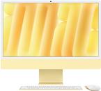 APPLE iMac Z1EL 59,62cm 23,5Zoll Standardglas M4 10C CPU/10C GPU/16C N.E. 16GB 512GB SSD Gbit Eth MM NumKey TID DE Gelb (Z1EL-Z1ELD/A-07HI4A) von Apple
