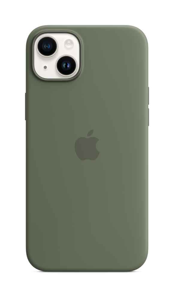 APPLE iPhone 14 Plus Silicone Case with MagSafe - Olive (MQUD3ZM/A) von Apple