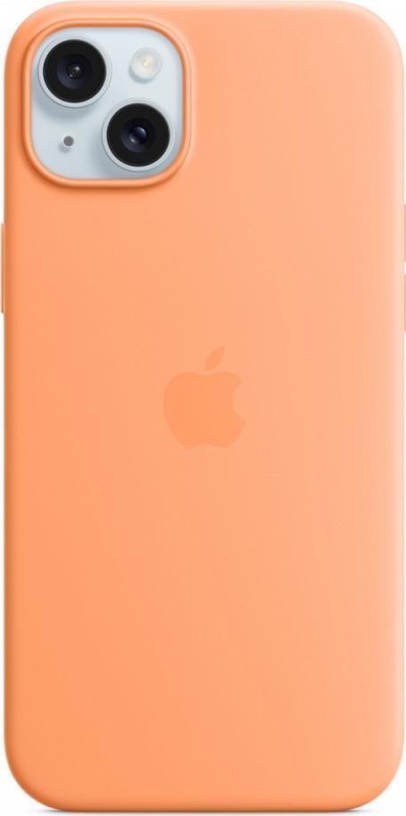 APPLE iPhone 15 Plus Silicone Case with MagSafe - Orange Sorbet (MT173ZM/A) von Apple