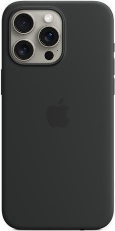 APPLE iPhone 15 Pro Max Silicone Case with MagSafe - Black (MT1M3ZM/A) von Apple