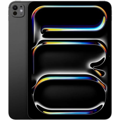 Apple 11" iPad Pro (M4): Ultra Retina XDR Display, 2 TB, 12 MP Querformat Frontkamera/12 MP Rückkamera, LiDAR Scanner, WLAN 6E, Face ID, Batterie für den ganzen Tag, Nanotexturglas – Space Schwarz von Apple