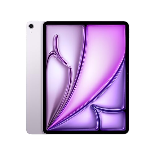 Apple 13" iPad Air (M2): Liquid Retina Display, 128 GB, 12 MP Querformat Frontkamera/12 MP Rückkamera, WLAN 6E, Touch ID, Batterie für den ganzen Tag – Violett von Apple