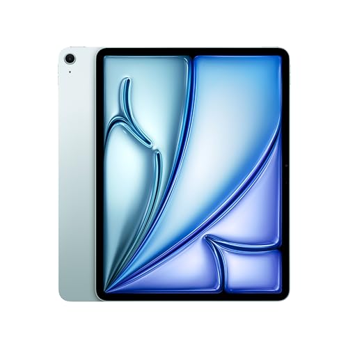 Apple 13" iPad Air (M2): Liquid Retina Display, 256 GB, 12 MP Querformat Frontkamera/12 MP Rückkamera, WLAN 6E, Touch ID, Batterie für den ganzen Tag – Blau von Apple