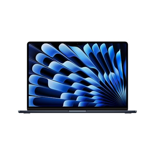 Apple 15" MacBook Air Laptop mit M3 Chip: 15,3" Liquid Retina Display, 24 GB gemeinsamer Arbeitsspeicher, 512 GB SSD Speicher, beleuchtete Tastatur, 1080p FaceTime HD Kamera, Touch ID, Mitternacht Apple 15" MacBook Air Laptop mit M3 Chip: 15,3" Liquid Retina Display, 24 GB gemeinsamer Arbeitsspeicher, 512 GB SSD Speicher, beleuchtete Tastatur, 1080p FaceTime HD Kamera, Touch ID, Mitternacht von Apple