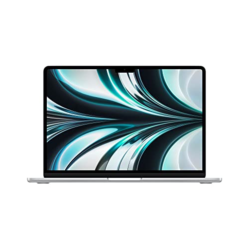 Apple 2022 MacBook Air Laptop mit M2 Chip: 13,6" Liquid Retina Display, 8GB RAM, 512 GB SSD Speicher, beleuchtete Tastatur, 1080p FaceTime HD Kamera. Kompatibel mit iPhone/iPad; Silber von Apple