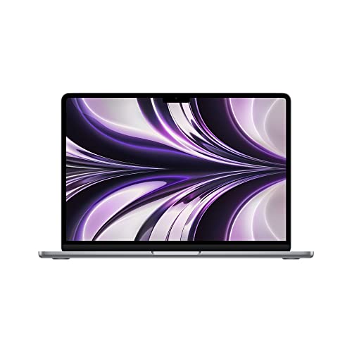 Apple 2022 MacBook Air Laptop mit M2 Chip: 13,6" Liquid Retina Display, 8GB RAM, 512 GB SSD Speicher, beleuchtete Tastatur, 1080p FaceTime HD Kamera. Kompatibel mit iPhone/iPad; Space Grau von Apple