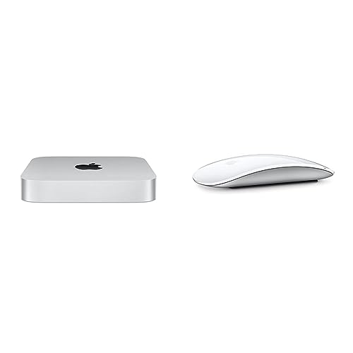 Apple 2023 Mac Mini M2 Chip mit 8‑Core CPU und 10‑Core GPU, 8GB Gemeinsamer Arbeitsspeicher, 512 GB SSD Speicher Magic Keyboard mit Touch ID (für Mac Chip) - Deutsch Magic Mouse von Apple