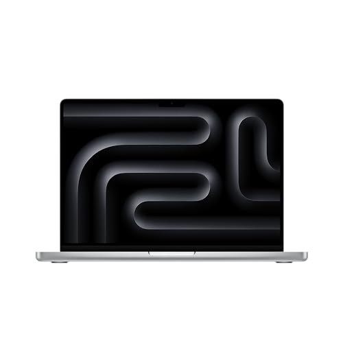 Apple 2023 MacBook Pro Laptop M3 Chip mit 8‑Core CPU, 10‑Core GPU: 14,2" Liquid Retina XDR Display, 8 GB gemeinsamer Arbeitsspeicher, 1 TB SSD Speicher. Funktioniert mit iPhone/iPad, Silber von Apple