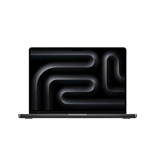 Apple 2023 MacBook Pro Laptop M3 Pro Chip mit 11‑Core CPU, 14‑Core GPU: 14,2" Liquid Retina XDR Display, 36 GB gemeinsamer Arbeitsspeicher, 512 GB SSD Speicher. Funktioniert mit iPhone, Space Schwarz von Apple