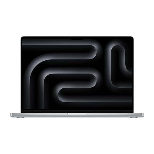 Apple 2023 MacBook Pro Laptop M3 Pro Chip mit 12‑Core CPU, 18‑Core GPU: 16,2" Liquid Retina XDR Display, 18 GB gemeinsamer Arbeitsspeicher, 512 GB SSD Speicher. Funktioniert mit iPhone/iPad, Silber von Apple