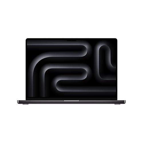 Apple 2024 MacBook Pro Laptop mit M4 Max Chip mit 14-Core CPU und 32-Core GPU: 16,2" Liquid Retina XDR Display, 36 GB gemeinsamer Arbeitsspeicher, 1 TB SSD Speicher; Space Schwarz von Apple