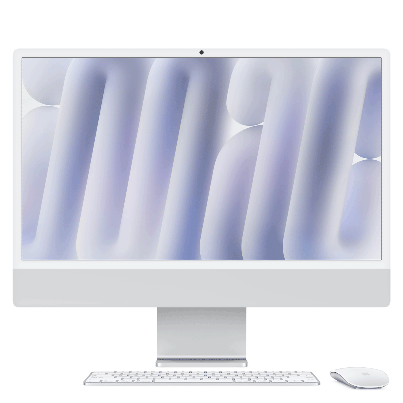 Apple 61,00cm (24)  iMac with Retina 4.5K display: M4 chip with 10-core CPU and 10-core GPU, 24GB, 512GB SSD - Silver (MCR24D/A) von Apple