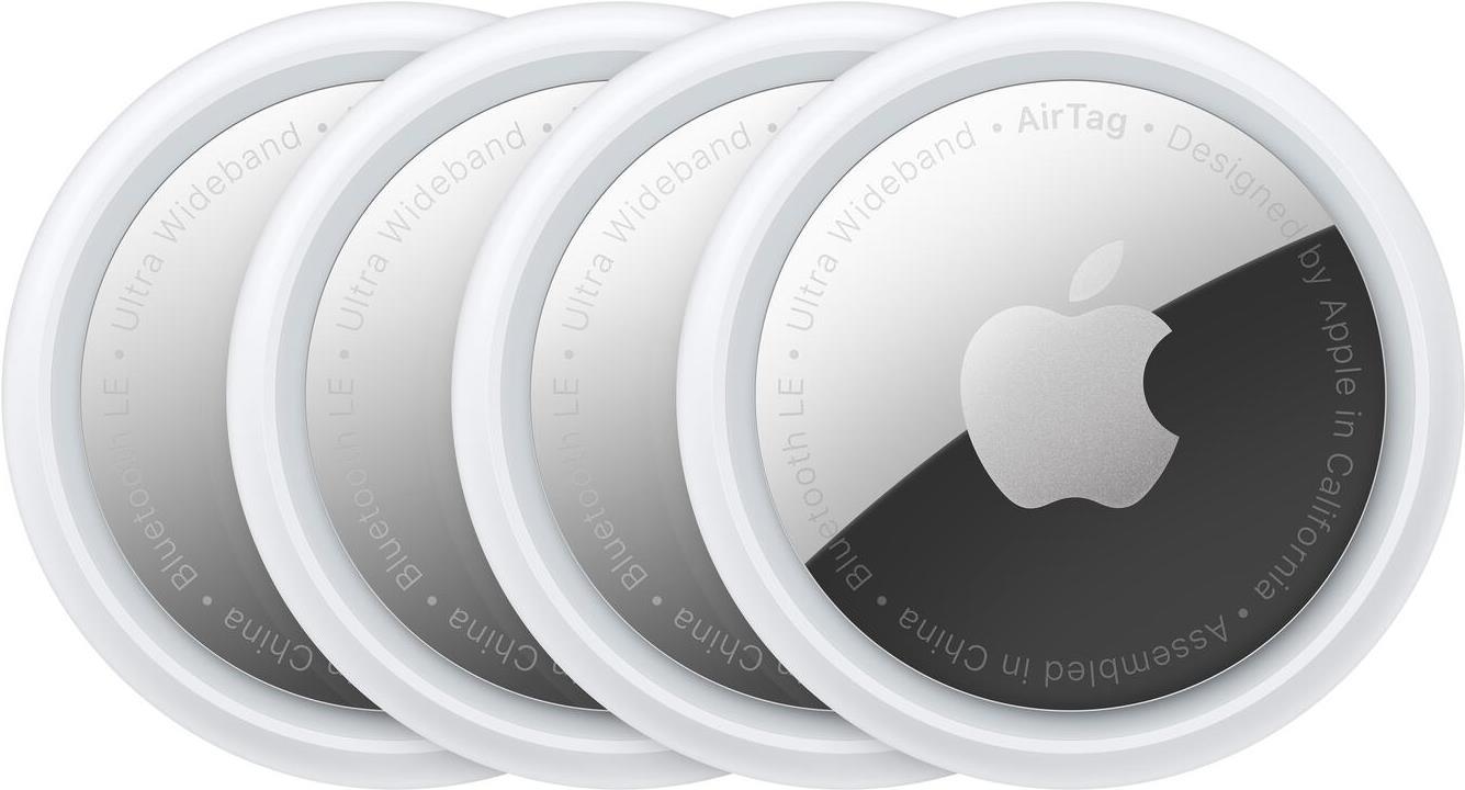 Apple AirTag (4er Pack) - Anti-Verlust Bluetooth-Tag für iPhone/iPad/iPod (MX542ZM/A) von Apple