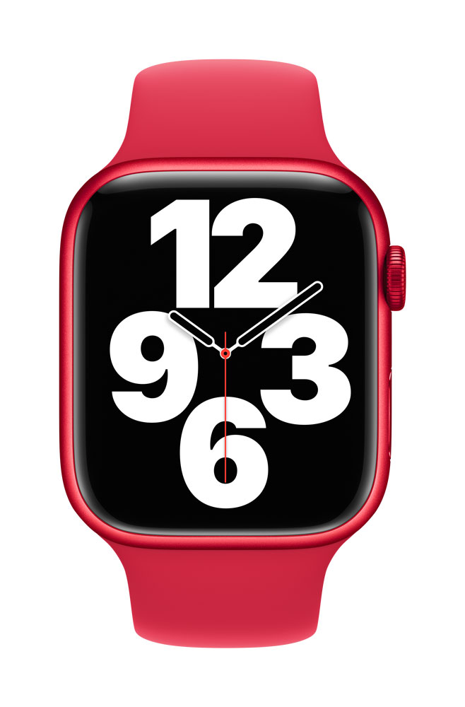 Apple - Armband für Smartwatch - 45 mm - Normalgröße - Produkt (ROT) (MP7J3ZM/A) von Apple